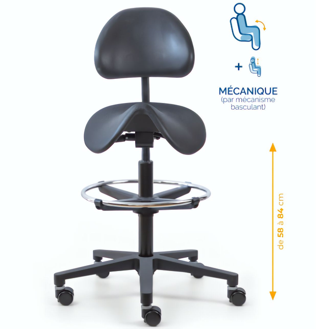 Chaise polyuréthane, Chaise atelier polyuréthane, chaise pour atelier polyuréthane, siège pour atelier, siège atelier polyuréthane, mobilier de bureau, Besançon