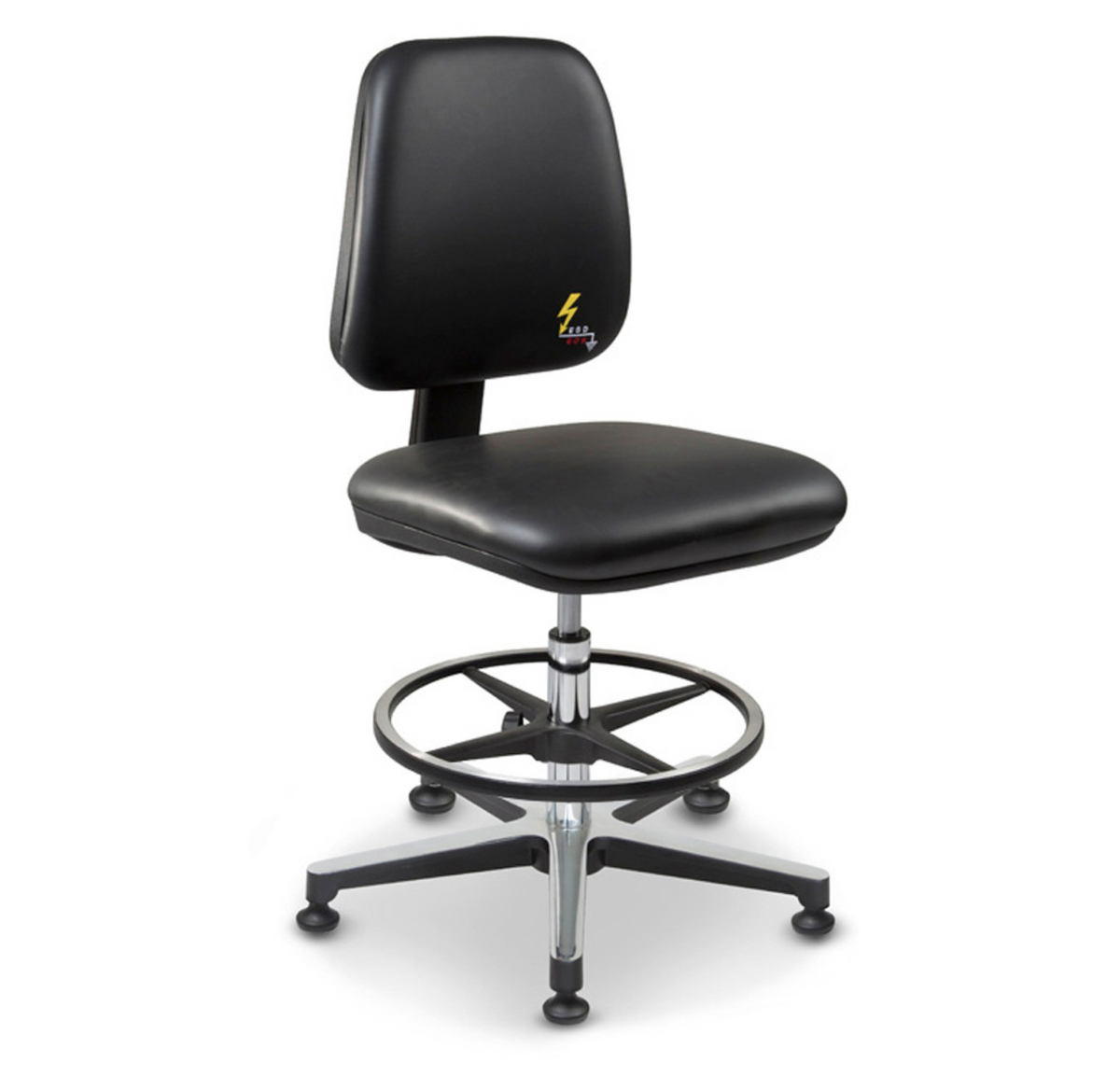 Chaise antistatiques patins avec repose-pieds - GREF 215 (GRE)