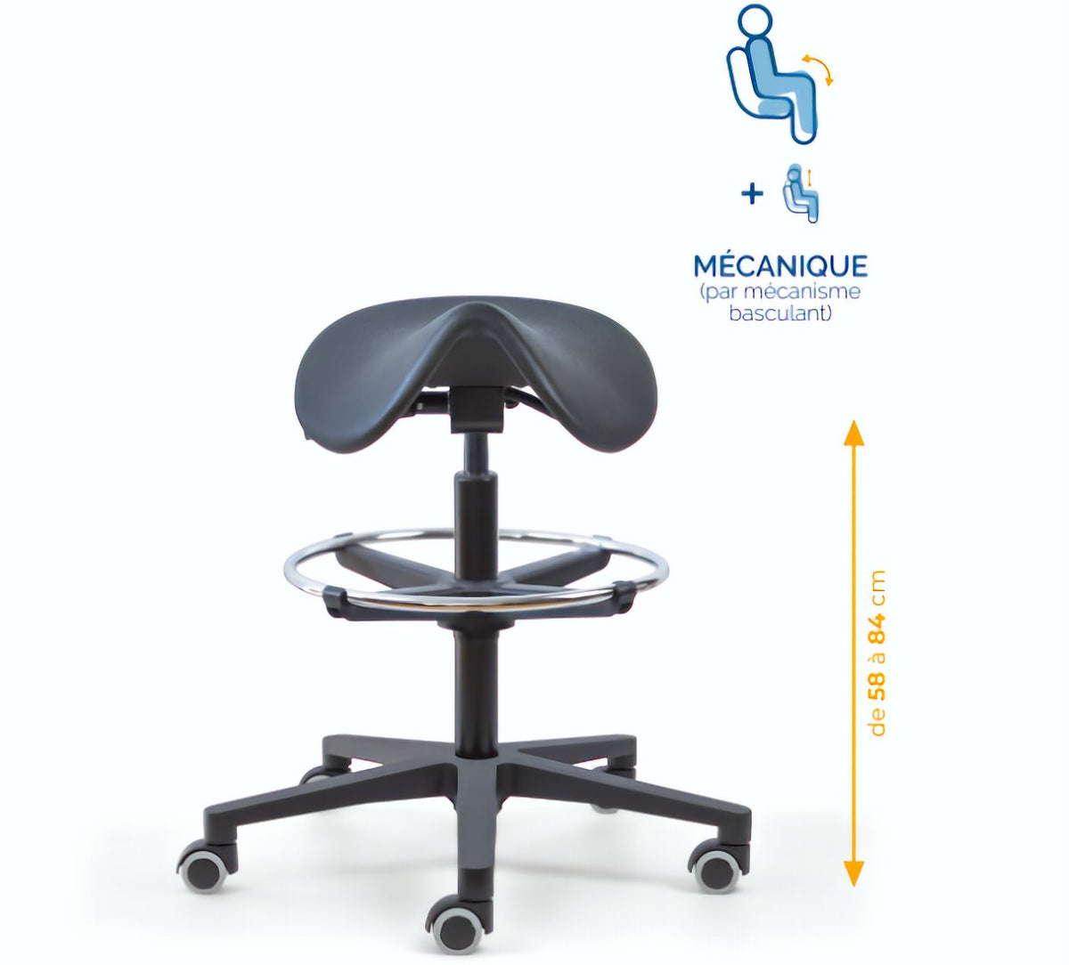 Chaise polyuréthane, Chaise atelier polyuréthane, chaise pour atelier polyuréthane, siège pour atelier, siège atelier polyuréthane, mobilier de bureau, Besançon