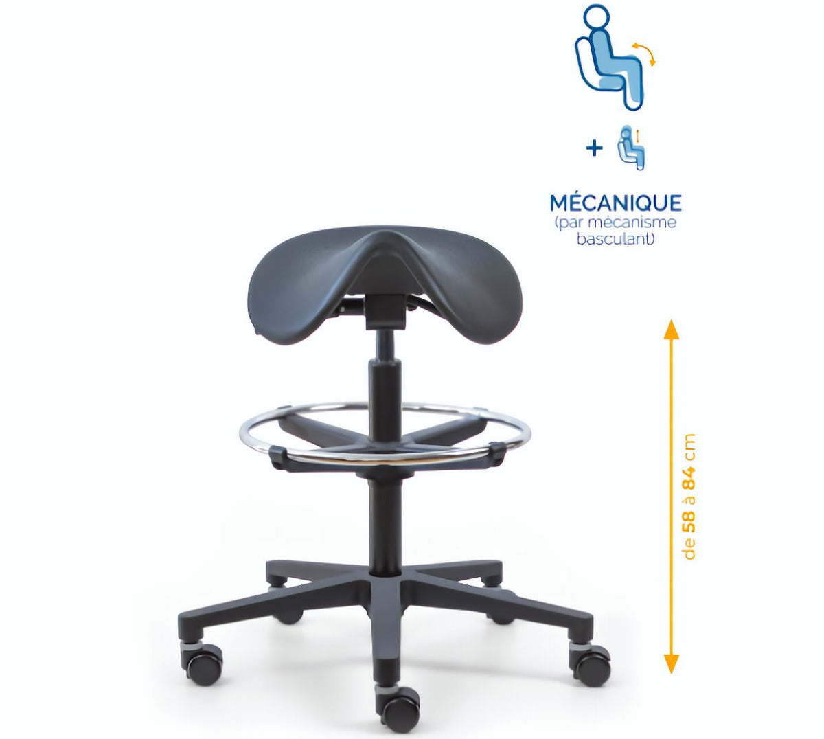 Chaise polyuréthane, Chaise atelier polyuréthane, chaise pour atelier polyuréthane, siège pour atelier, siège atelier polyuréthane, mobilier de bureau, Besançon